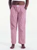 Kobiety Pants Women Y2K Striped Lounge Pinstriped szeroka noga Pajama Gingham High Taist Casual Loose Lose Vintage ubrania z lat 90.