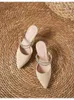 Women Sandals 31-43 Summer Summer Fashion اثنان من الكعب العالي الكعب الرفيع في إصبع القدم الأسود الأحذية النسائية الصغيرة 276 S 35067 S 20921 S 33846 S