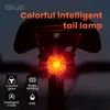 Giyo 7 couleurs cyclisage clair arrière MTB vélo de route Smart Brake Senting ip66 imperméable LED LED USB Paillain de feu arrière