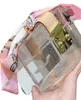Bolsas cosméticas transparentes casos de lujos de lujo para mujeres