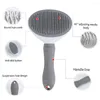 Dog Apparel Pet Hair Brush Removal Comb Stainless Steel Automatic Fading Cat Beauty Cleaning Supplies