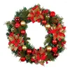 Decorative Flowers Festive Christmas Wreath Holiday Artificial Flower Indoor/outdoor Garland Decoration For Front