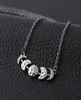 Fashion Moon Phase Necklace Moon Lunar Eclipse Necklaces Pendants Astrology Jewelry Long Chain Statement Necklace Kolye ps11402624465