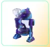 NOUVEAU ROBOT BONG SILICONE PIPE À MAIN R2D2 CONCEPTION AUCUNABLE ACRYLIE BUBLABLE EAUGS HAUTS TEMPS SILICONE DAB RIGINE SMATIF