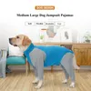 Dog Apparel Pet Home Wear Jumpsuit Overalls For Medium Large Dogs Four Feet Soft Pajamas Coat Nursing Belly Weaning Clothes Bodysuit