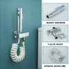 Toilet Douche Bidet Head Handheld Spray Muslim Sanitary Shattaf Kit Black Bidet Faucet for Bathroom Sprayer Shower Head White