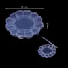 IYOE 1PC Прозрачная пластиковая упаковочная коробка портативная ювелирная коробка для инструментов для инструментов для организатора для хранения кольцо.