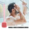Back Bath Brush Lång handtag Badduschsvamp Skrubber Multifunktionell silikon Mud Scrubber Exfolierande Sponger Cleaning Tool