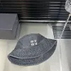 Trendy gewaschener Designer Eimer Hut Strandhüte für Frauen Mann Sonne verhindern Buchstaben Baseball Caps Beanie Baseball Cap Outdoor Sunhat Freizeit
