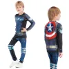 Broek sportpak compressie shirt broek kinderset jongens boksenjongens muay thai jiu jitsu rashguard kinderen mma training sportkleding