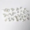 50pcs White Color Flat Bottom Porcelain Ceramic Flowers Material Handmade Jewelry DIY Earrings For Wedding Making Accessories 240410