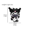 Ragazza infantile dolce melodia kuromi gatti smalto pin simpatico film anime giochi di gambi duri a smalto raccolta bacino da backpack backpack backpack backpack backpack battini