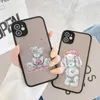 Tatty Teddy Cute Bear Telefone Case Mat Transparent na iPhone'a 14 11 12 13 Plus Mini X XS XR Pro Max Cover