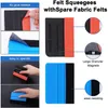 6st CAR Vinyl Wrap Tool Kit Window Tinting Tools Magnet Suede Felt Edge Squeegee Micro Squeegee Scraper Vinyl Cutter Tape 5m