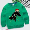 Ampoule Black Horse Imprimé sweats à capuche pour enfants