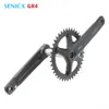 Senicx Gr4 Pojedyncza/podwójna prędkość 110/80 BCD Crank Chainset Crankset 42T 30-46T 170 mm dla rowerów żwirowych Cyklo-Cross BB24mm