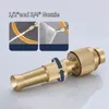 Spray Nozzle Water Gun Alloy Direct Sprinkler Adjustable Pressure Car Washer Hose Water Faucet Joint 1/2'' 3/4'' Quick Connector