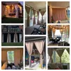 Ryb Home Outdoor Emperproof Curtain Tab Top Therm Isulater Blackout Ridle Drape for Patio Garden Front Porch Gazebo