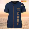 PLstar Cosmos Newest Summer Men's T-shirt Chef Personalized Name 3D Printed t shirt Unisex Casual Tops Gift For Chef DW162