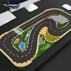 160x90cm 180x80CM Portable Turbo Racing Rubber Mat Track 1:76 RC Mini Car Track Race Runway for Table Racing Car