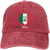 ボールキャップモレロスメキシコ州立旗ユニセックス調整可能キャップトラックトラック帽子パパ野球コットンカウボーイハットブラック