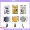 1 Box Nail Mirror Glitter Powder Rose Gold Silver Färgstark metallpulver UV Gel Pell Pigment Chrome Nail Art Decorations