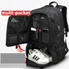 Mochila 50l 80l expandible para hombres 17.3 laptop USB USB Carga de gran capacidad Viajes escolares impermeables