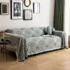 Dzianinowa sofa pokrywa solidna sofa ręcznik dwustronna użyteczna sofa sofa koc wielofunkcyjny pełny tkanina do dekoracji domowej