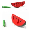 Baby Wooden Puzzle Worm mange fruit pomme paire drôle de filetage en bois Toys Montessori Toys pour enfants