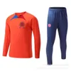 2223 Entraînement Uniforme Half Pull Sports Set à manches longues Jersey Club Paris à manches longues à manches longues