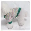 Vêtements pour chiens coloré Dot Cardigan Vêtements Swit Green Sweater Green Small Vêtement