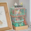 Nuovo ufficio postale Cat Cafe Dollhouse 3D Puzzle Acrilico Disponibile Assemblea Smart Voice Night Light Children Girl Girl Toys Gaming Casa Casa