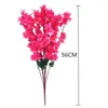 Fleurs décoratives Simulated Peach Blossom Branch Multistyles Short Red Home Party Decoration Artificiel