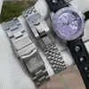 Armbandsur SD1953 Ny ankomst 2024 Purple Dial Turquoise Dial AR Coating Sapphire Glass 41mm Fall 300m vattentät keramisk bezeldyk