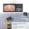 Câmera de traço de 3 canais para carros Câmera 1080p Video Recorder Trow View Câmera para veículo Lens de caixa preta dentro do carro DVR Acessório