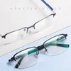 Sunglasses Frames Men Business Style High Quality Office Design Half Rimless Eyeglasses Pure Titanium Frame Optical Prescription Eyewear