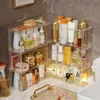 Ustawa o organizator makijażu akrylowego akrylowa, displayowa półka pionowa dla figury funko, stojak z perfumami, przechowywanie na stojak na babeczki
