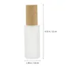 Storage Bottles 4 Pcs Wood Grain Spray Bottle Lotion Sprayer Container Dispensing Glass Refillable Sub