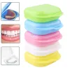 5pcs multicolor Fake Teeth Orthodontic Case Dental Storage Box Mouth Guard Plastic Denture Case dental Oral Supply box hot sale