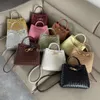 Handhållen designer Bottgas Venetas Andiamo Bag Tote Girl With Bags New High Quality Woven Bucket Leather One Large Shoulder Underarm Crossbody Women Zia6