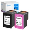 Nineleaf 67xl Ink Black / Tri-Color pour HP 67 67xl HP DeskJet 1255 2722 2732 2742E Imprimante DeskJet Plus 4140 4152 4155 4158