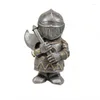 Garden Decorations Dwarf Ornament Statue Outdoor Yard Decoration Goblin Soldier Medieval Knight Guard Figurine Armor Miniature Sculptu