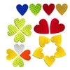 12pieces/set Heart Shape Auto Exterior Universal Safety Warning Mark Reflective Tape Motorcycle Bike Reflective Car Stickers