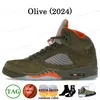 С коробкой Jump Man 5 Mens Basketball Shoes 5S Black Cat Olive Navy Navy Georgetown Aqua Unc Lucky Green Concord Racer Blue Braging Bull Fire Red Soade Saile Trainer