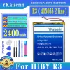 Hiby R2 R3 R6Pro 디지털 배터리 용 Ykaiserin 배터리 R2, R3, R5