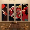 Japanse ukiyo-e geisha-posterafdrukken voor Japan Izakaya Home Decor Abstract Bushido Samurai Canvas schilderen Wall Art Cuadros