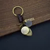 Jojos Bizarre Adventure Keychain Leather Key Chain Keyring Keychains for Men pil Anime Accessories Key Ring Pendant Llaveros