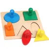 Houten Montessori Sensory Toys Coin Imbucare Box met 6 in 1 doos Montessori educatieve kleuterschool training speelgoed voor kinderen