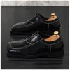 Casual Shoes Fashion Trend Black Leather Men's Flats Loafers Formal Zapatillas Hombre