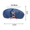 Berets Pink Bow Denim Cotton Bows Cross Strap Octagonal Cap Women Girls Korean Sweet Painter Hats Fashion Versatile Casual Beret